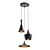 Elegant Triple Shade Pendant Lamp 3D model small image 1