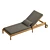 Tahitian Resort Style Teak Lounger 3D model small image 1