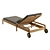 Tahitian Resort Style Teak Lounger 3D model small image 4