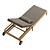 Tahitian Resort Style Teak Lounger 3D model small image 5