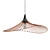 Futuristic Copper Pendant Lamp 3D model small image 3