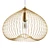 Industrial Gold Metal Pendant Light 3D model small image 5