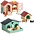 Adorable Animal Toy Sets 3D model small image 1