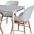 Modern Ikea Chair and Table 3D model small image 1