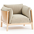 Luxury DePadova Yak Armchair 3D model small image 3