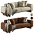 Luxury Modern Leigh Sofa Model 3D model small image 3