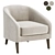 Modern Grey Armchair for Home 3D model small image 5