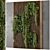 Wooden Base Vertical Garden Set 3D model small image 1