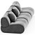 Lemmy Modular Sofa: Sleek Design 3D model small image 1