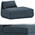 Modern Podium Lounge Right Essentials 3D model small image 3