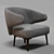 Elegant Aston Armchair Minotti 3D model small image 2