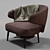 Elegant Aston Armchair Minotti 3D model small image 3