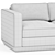 Modern Podium 2-Pc Sofa 3D model small image 2