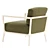 Chic Nube Carlton Armchair 3D model small image 3