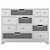 Rattan Wood Chest: Rose Grey 3D model small image 11