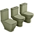 VitrA Compact Toilet Set 3D model small image 1