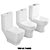 VitrA Compact Toilet Set 3D model small image 2