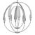 Elegant Double Cirque Chandelier 3D model small image 1