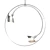 Elegant Double Cirque Chandelier 3D model small image 2