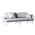 Seahaven Teak Outdoor Sofa CB2 3D model small image 4