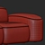 Modern Muse 4-Seater Sofa 3D model small image 2