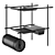 Mobile Bar Cart for Mingardo 3D model small image 3