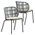 Kodo Dining Set: Chair & Table 3D model small image 3