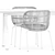 Kodo Dining Set: Chair & Table 3D model small image 4