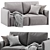 Olen Mini Sofa | Two Color Variants 3D model small image 1