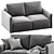 Olen Mini Sofa | Two Color Variants 3D model small image 4