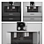 Modern Gaggenau Oven Trio 3D model small image 5