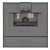 Modern Gaggenau Oven Trio 3D model small image 7