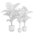 Golden Cane Palm Set 3D model small image 3