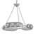 Luxury Hopper Chandelier 3D model small image 2