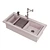 Three-Piece Basins Set 3D model small image 4