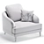 Modern Armchair MASCOT Trio Collection 3D model small image 7