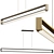 Futuristic Industrial LED Linear Pendant 3D model small image 1