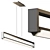 Futuristic Industrial LED Linear Pendant 3D model small image 2