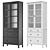 IKEA HEMNES Glass Door Cabinet 3D model small image 1