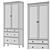 IKEA HEMNES Glass Door Cabinet 3D model small image 5