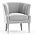 Velvet Turin Chair: Elegant Comfort 3D model small image 2