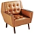 English Gentleman Club Inspired Armchair 3D model small image 2