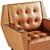 English Gentleman Club Inspired Armchair 3D model small image 5