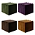 9 Color Corner Design Furniture 3D model small image 2