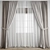 Polygonal Curtain Model Set 3D model small image 2