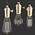 Edison Light Pendant - 5 Bulbs 3D model small image 3