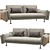 Elegant Twils HAROLD Fabric Sofa 3D model small image 1