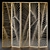 Decorative Tri-Texture Room Divider 3D model small image 1