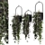 Metal Vase Hanging Plants Set 3D model small image 1