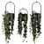 Metal Vase Hanging Plants Set 3D model small image 2